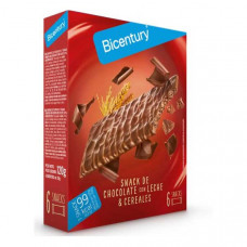 Barritas de Cereales Bañadas en Chocolate con Leche Bicentury 6 uds 120 gr