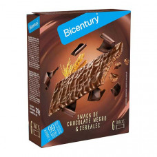 Barritas de Cereales Bañadas en Chocolate Negro Bicentury 5 uds 100 gr