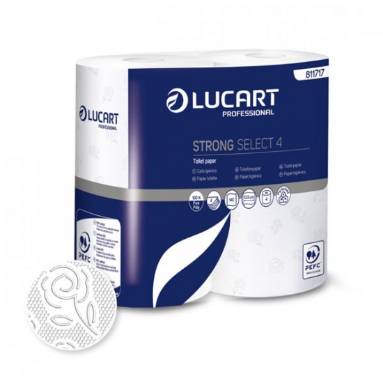 Papel Higiénico Strong Blanco 4R (4H) perfumado Lucart 
