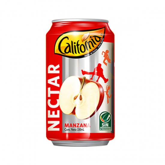 Nectar de Manzana California Lata 330 ml