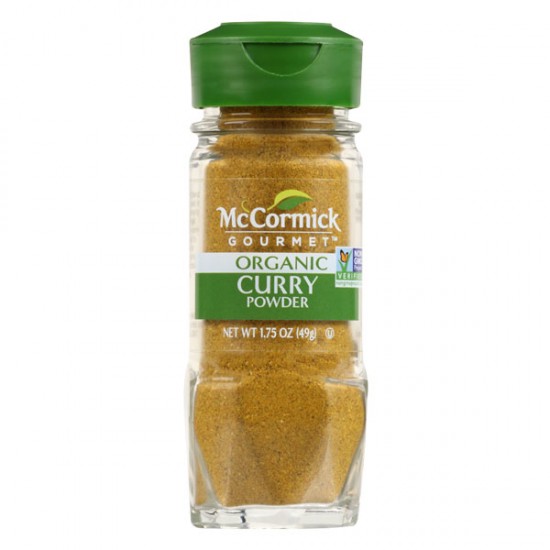 Curry Molido Orgánico Vidrio McCormick 49 gr