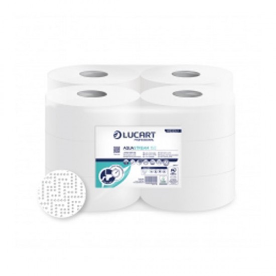 Papel Higiénico Aquastr Blanco 340M 6R (2H) Lucartt 1X6 