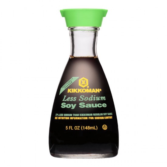 Salsa de Soya Reducida en Sodio con dispensador Kikkoman 148 ml