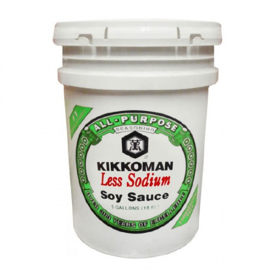 Salsa de Soya Reducida en Sodio Kikkoman 5 gal