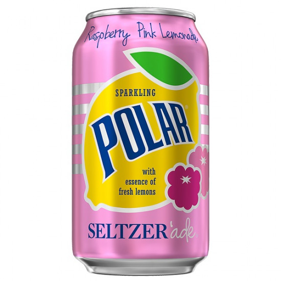 Seltzer Ade Polar Frambuesa Rosada lima 355ml