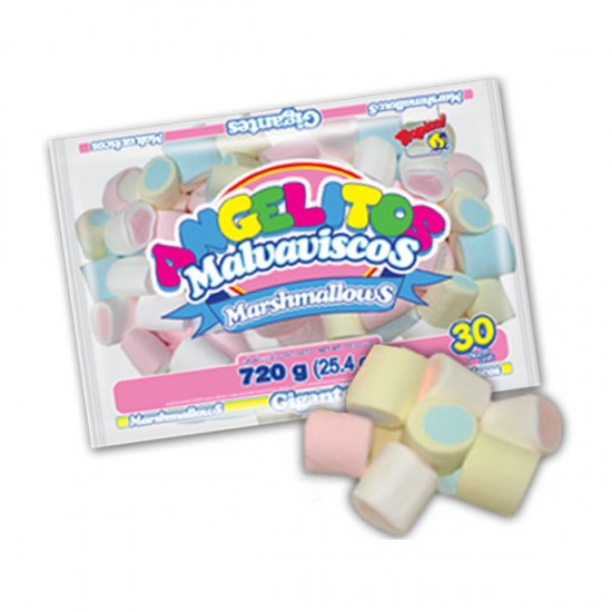 Marshmallows Gigante Bicolor Guandy 720 gr