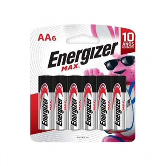Batería  alcalina AA Energizer 6 unidades