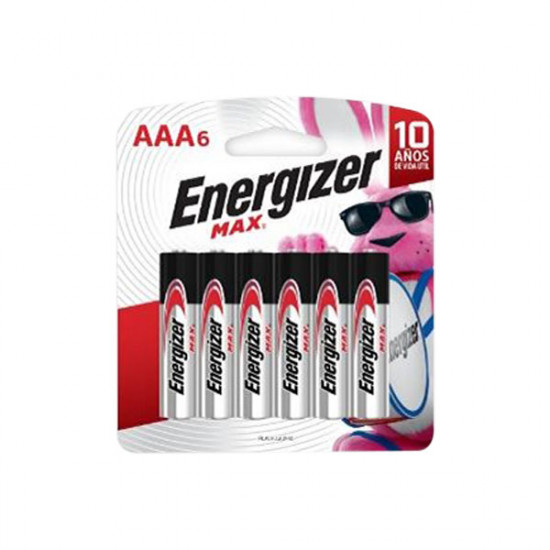 Batería Alcalina AAA Energizer 6 unidades