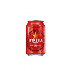 Cerveza Lager Estrella Damm Lata 330 ml
