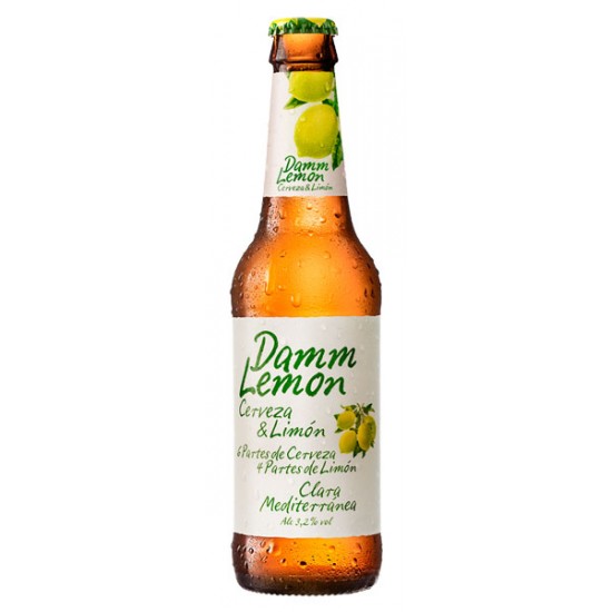 Cerveza Lager Lemon Damm Botella 330 ml
