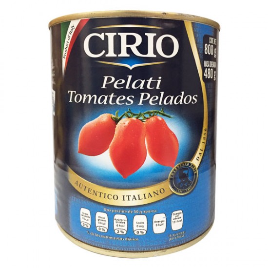 Tomate Pelado Lata Cirio 800 gr
